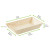 Rectangular Samurai Wooden Dish 10oz L:6in W:3.3in H:1.1in - 100 pcs