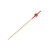 KYOTO Bamboo Pick with 1 Red Bead & Red End L:3.5in - 100 pcs
