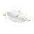 Egg Shaped White Sugarcane Dish 1oz L:3.5in W:2in H:0.95in - 12 pcs