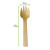 Wooden Mini Spork L:4.13in - 24 pcs