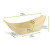 WOODSY Mini Wooden Boat L:2.7in W:1.7in H:0.75in - 20 pcs