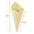 WOODSY Mini Wooden Cone 5oz L:7in W:5.1in H:2.7in - 20 pcs