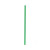 Durable Solid Green Paper Straws - Wrapped D:0.2in L:7.75in - 500 pcs