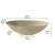 Bio n Chic Brown Oval Sugarcane Bowl 51oz L:10.6in W:6.2in H:3.15in - 100 pcs