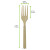 Unwrapped Compostable & Heat Proof Corn - Bamboo Fiber Fork L:6in - 50 pcs