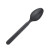 Unwrapped Compostable & Heat Proof Corn - Black Spoon L:5in - 100 pcs