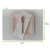 Cream paper place mat L:15.8in W:11.8in - 250 pcs