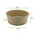 Compostable round bamboo fiber Buckaty salad box 44oz D:7.3in H:2.6in - 45 pcs