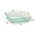 Klarity Square Mini Transparent Green Dish 1.5oz L:2.5in W:2.5in H:0.6in - 50 pcs