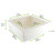 White Kray Boxes with PET Window Lid 132oz L:8.7in W:8.7in H:3.2in - 25 pcs