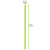 Durable Lime Green & White Paper Straws - Unwrapped D:0.2in L:7.75in - 500 pcs