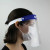 Adjustable Transparent Face Shield L:12.6in W:8.7in - 1 pcs