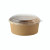 Round kraft To go container 16oz D:5.9in H:1.8in - 45 pcs