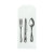 White paper bag cutlery with logo L:8.66inin W:3.35in - 1000 pcs