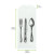 White paper bag cutlery with logo L:8.66inin W:3.35in - 1000 pcs