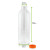 Round PET Bottle With Orange Cap 34oz D:3.15in H:9.7in - 57 pcs