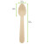 Mini Wooden Spoon wrapped in paper wrapper L:4.3in - 50 pcs