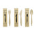 Heavy Weight Wooden Fork Wrapped in Paper Wrapper L:7.3in - 50 pcs