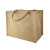 Natural Reusable carrier jute bag with handle W:12.6in Gusset:7.9in H:9.8in - 30 pcs