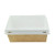 Laminated Kraft Box with Clear PET Lid 24oz L:6.7in W:5.1in H:1.8in - 25 pcs