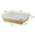 Laminated Kraft Box with Clear PET Lid 24oz L:6.7in W:5.1in H:1.8in - 25 pcs