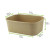 Rectangular Kraft Meal Box with lamination 24oz L:6.8in W:4.8in H:2.2in - 25 pcs