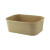 Rectangular Kraft Meal Box with lamination 24oz L:6.8in W:4.8in H:2.2in - 25 pcs