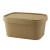 Rectangular Kraft Meal Box with lamination 32oz L:6.8in W:4.8in H:3in - 25 pcs