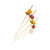 Bamboo Skewers (Assorted Colors) L:4.7in - 100 pcs