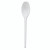White Dessert Spoon  - 100 pcs