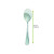 Mini Green Transparent Spoon. L:3.7in - 250 pcs