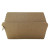 Kraft Corrugated Hamburger Clamshell Take Out Box 18oz L:5.7in W:5.1in H:3.14in - 50 pcs