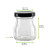 Smooth pudding jar with twist cap (Black Reusable cap) 1.6oz D:1.77in W:1.88 H:2.28in - 240 pcs
