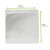 White Kraft Bag Opens 2 Sides Greaseproof L:6.5in W:6.5in - 1000 pcs