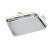 Noxtray Reusable Stainless Steel Tray L:12.2in W:9.44in H:0.78in - 10 pcs