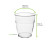 Clear cupoly reusable stackable tritan cup 8.1oz D:3.24in H:2.91in - 120 pcs Clear cupoly reusable stackable tritan cup 8.1oz D:3.24in H:2.91in - 120 pcs