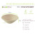 Round Brown Sugarcane Bowl (No added PFAs) 32oz D:7.7in H:2.5in - 125 pcs