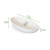 Bio n Chic Egg Shaped White Sugarcane Dish (No added PFAs) 1oz L:3.1in W:2.1in H:1.1in - 30 pcs