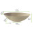 Bio n Chic Brown Oval Sugarcane Bowl (No added PFAs) 51oz L:10.6in W:6.2in - 100 pcs