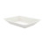Eco-Design White Sugarcane Plate (No added PFAs) 15oz L:6.6in W:5.1in H:1.1in - 50 pcs