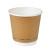 Kraft Double Wall Paper Cup Plastic Free 10oz D:3.5in H:3.4in - 25 pcs