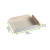 White Square Tray with Foldable Edges L:6.69in W:6.69in H:0.79in - 250 pcs