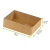 Open Brown Pastry Box L:6.3in W:4.72in H:1.92in - 100 pcs