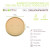 Bamboo paperboard lid tree free no plastic for  Buckaty D:5.9in H:0.6in - 45 pcs