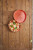 HUSKLY Reusable round pizza box red husk composite D:10.2in H:1.1in - 2 pcs