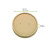 Kraft Paper lid no plastic for  Buckaty D:7.3in H:0.6in - 45 pcs