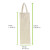 Cotton Baguette Bag With Closure And Handles L:7.9in H:24.4in - 50 pcs