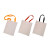 Tote Bag With Red Handles L:13.8in H:16.5in - 20 pcs