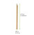 Kraft Beveled Straw For Boba Tea L:0.5in H:7.9in - 250 pcs