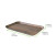 Dark Wood Print Laminated Paper Tray L:9.3in W:5.8in H:0.5in - 50 pcs